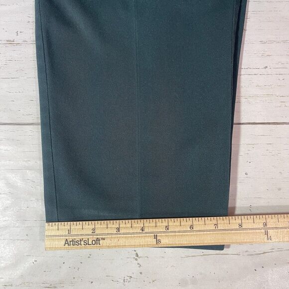 VTG Bugle Boy Pants Womens Size 4 Green Casual Tapered Chino Y2K Pleated - Picture 9 of 12